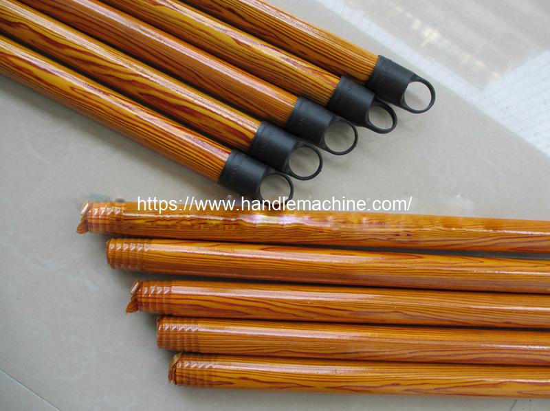 Automatic Wooden Mop Handle Sleeving and Shrinking Machine