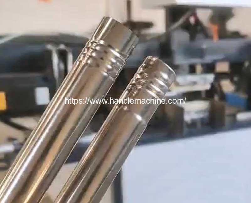 Automatic-Steel-Tube-Handle-Head-Diameter-Reducing-and-Threading-Machine